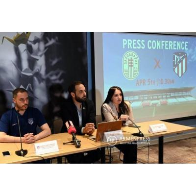 В рамках сотрудничества между футбольными клубами 'Сардарапат' и 'Атлетико Мадрид' откроется летний лагерь для юных армянских футболистов