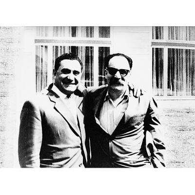 Р. Ованесян и У. Сароян в Берлине, 1965 г.