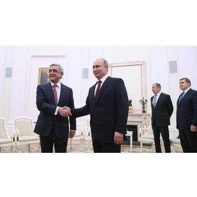 Президент РА Серж Саргсян прибыл с рабочим визитом в Москву