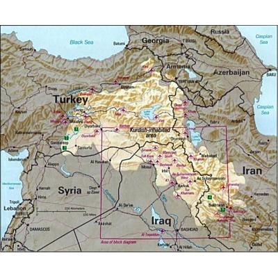 Регионы расселения курдов