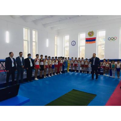 В ереванской ДЮСШ комплексных вида спорта Шенгавита прошел первый чемпионат Армении по прыжкам на батуте среди юношей