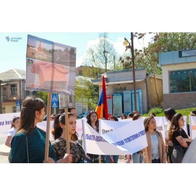 Акция протеста в защиту армянских культурно-исторических памятников, находящихся на оккупированных Азербайджаном территориях Арцаха