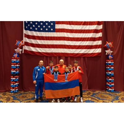 Юные армянские прыгуны на батуте с честью выступили на прошедшем в Лас-Вегасе клубном чемпионате 'MEGA meet 2022'
