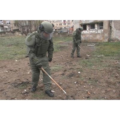 Российские миротворцы осуществляют разминирование