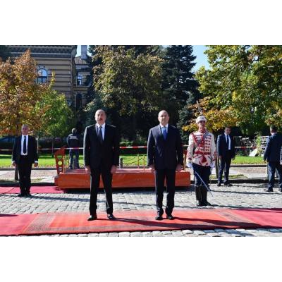 Встреча Ильхама Алиева и Румена Радаева в Софии