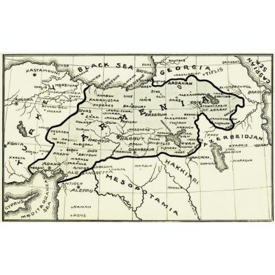 Рис.3 Границы, затребованные Арменией на Парижской мирной конференции 1919 года