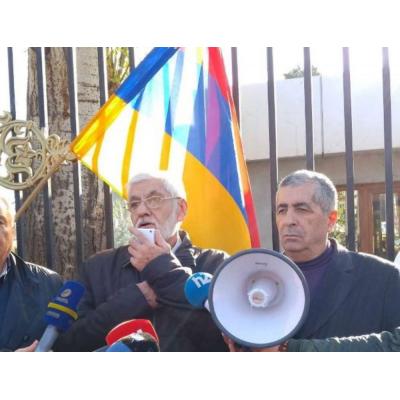 Годовщина принятия постановления о воссоединении Арм.ССР и НК. Митинг
