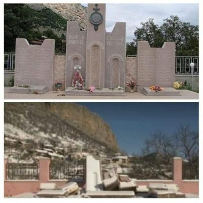 К 79-летию Победы в ВОВ Азербайджан уничтожил в Арцахе почти все памятники  героям