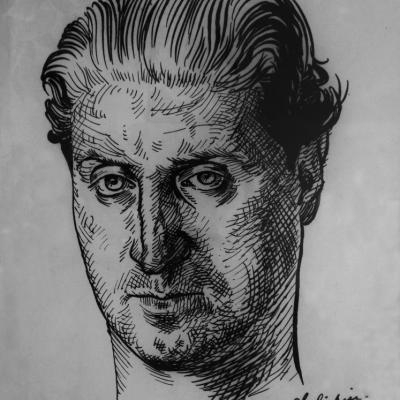 Портрет А. Труайя работы Б. Ф. Шаляпина, написанный для О. А. Тарасовой. 1947 г.