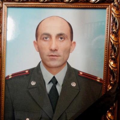 Погибший армянский офицер