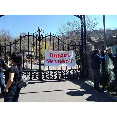 Акция протеста зоозащитников
