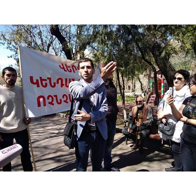 Акция протеста зоозащитников